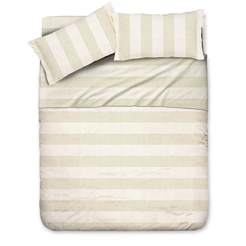 Righe di tendenza Completo lenzuola Rigoni beige